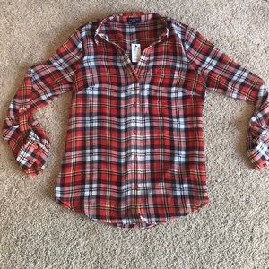 NWT! The Limited- Sheer button up blouse